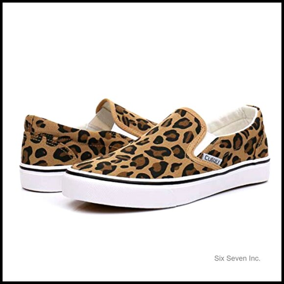 Classic Slip On Sneakers Canvas Low Top Comfortable Memory Cushion Casual - Picture 6 of 7
